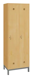 SSLN - 180 - 60 šatní skříň 2-dvéřová, 1800x600x400 mm, kovové nohy, javor hroský